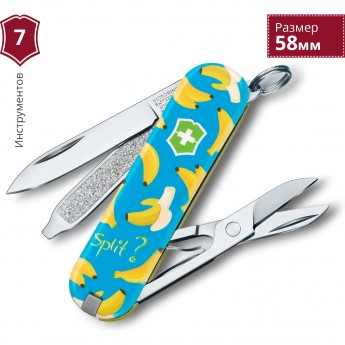 Нож-брелок VICTORINOX CLASSIC BANANA SPLIT 0.6223.L1908 Нож-брелок VICTORINOX CLASSIC BANANA SPLIT 0.6223.L1908